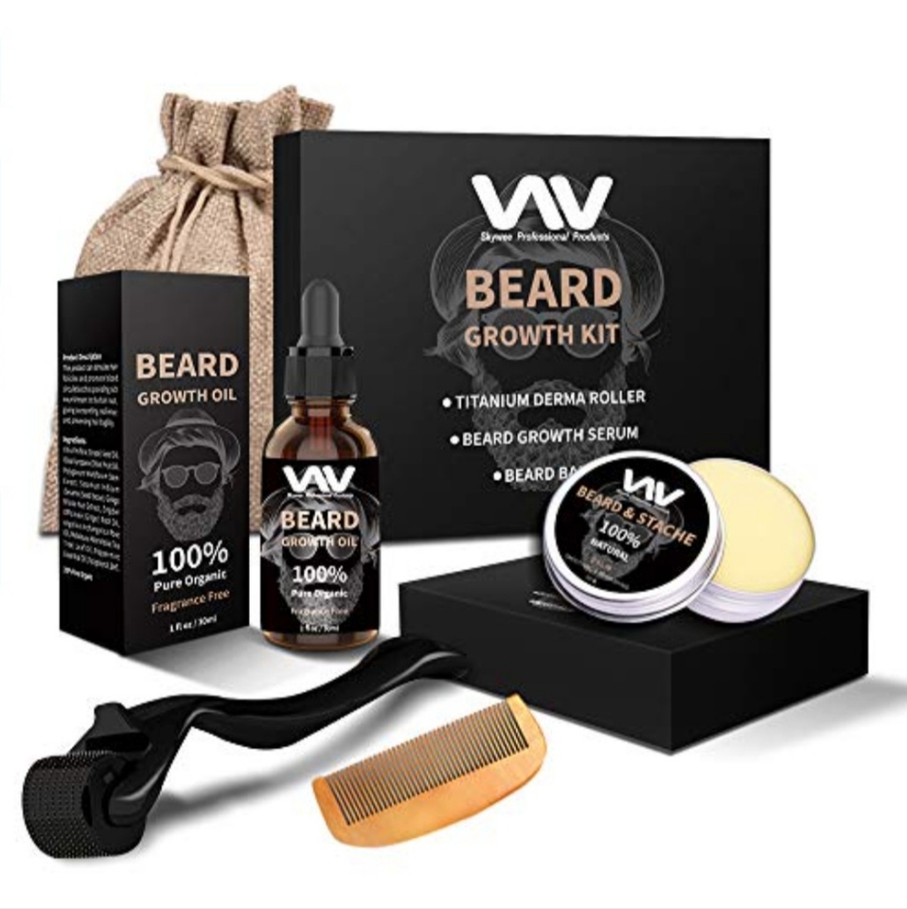 COPY - The Beard Club Advanced Growth Kit Healthy Full Hair Men's Groom Oil Ser…